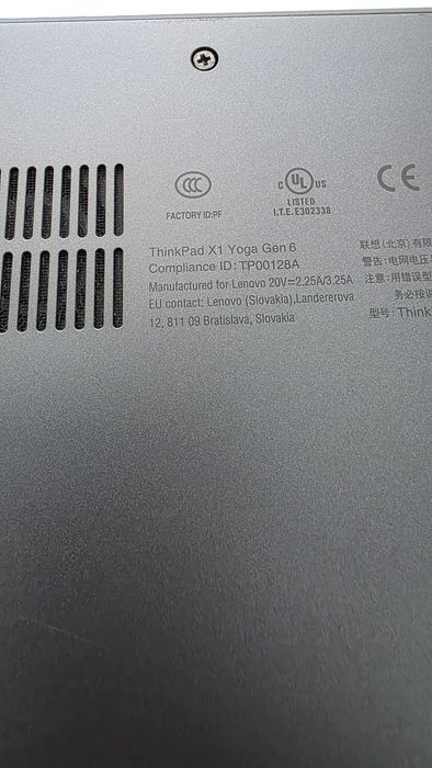 Lenovo ThinKpad X1 Yoga Gen 6 i.7 1165G7 16 gb ddr4!