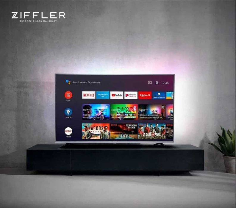 Телевизор ZIFFLER 65 4K SMART webOS TV QLED Активация канал бонус