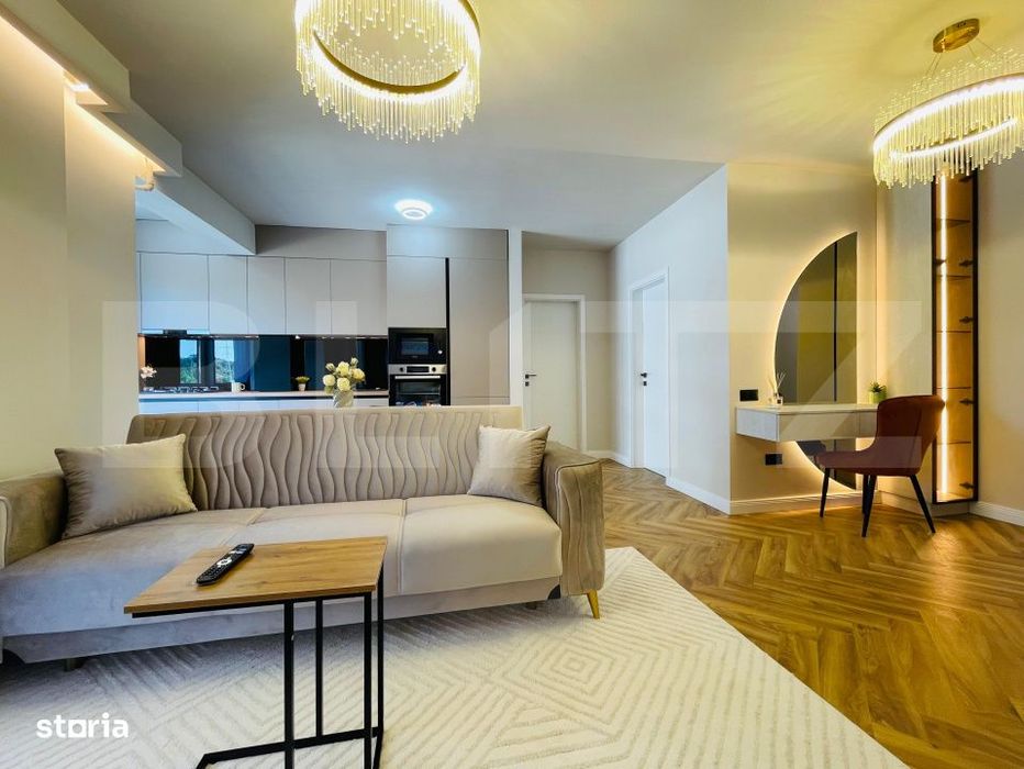 Apartament le cheie, incalzire in pardoseala, lift, 2 bai, 2 terase, p