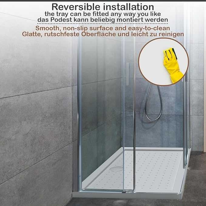 уш корито Aquamarin® - 120 x 70 см, Супер плоско, ниско, неплъзгащо се