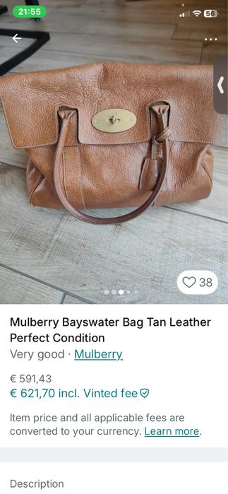 Geanta mulberry bayswater  in stare impecabila