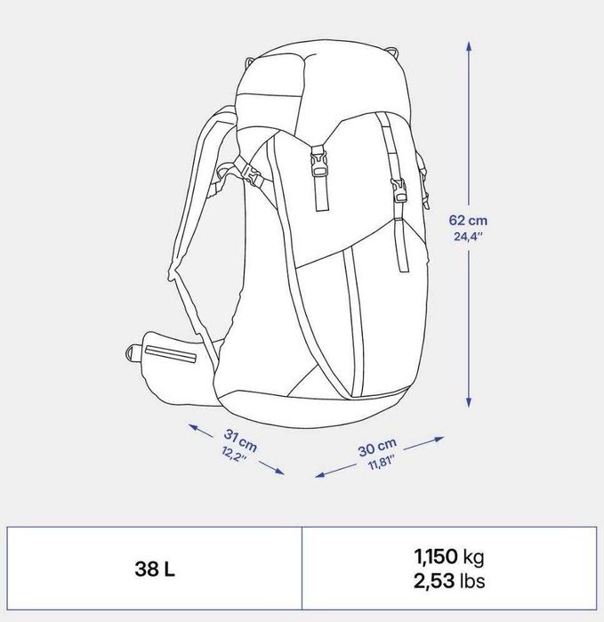 Рюкзак походный Quechua Mh500