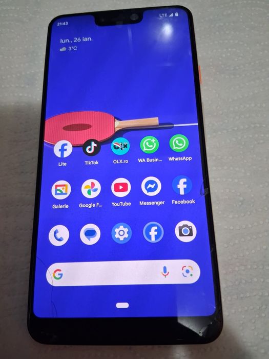 Vând Tel,4 Gb Ram,128 Gb, Google Pixel 3xl