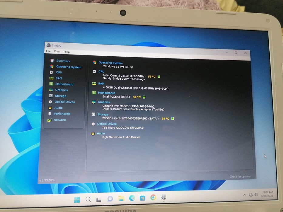 Laptop Toshiba i5