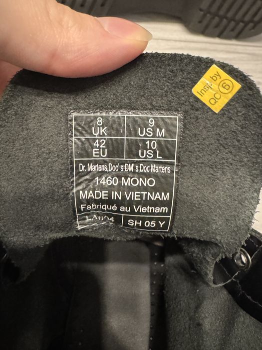 Ботинки Dr. Martens 1460 Mono Black Smooth. Размер 42 EU