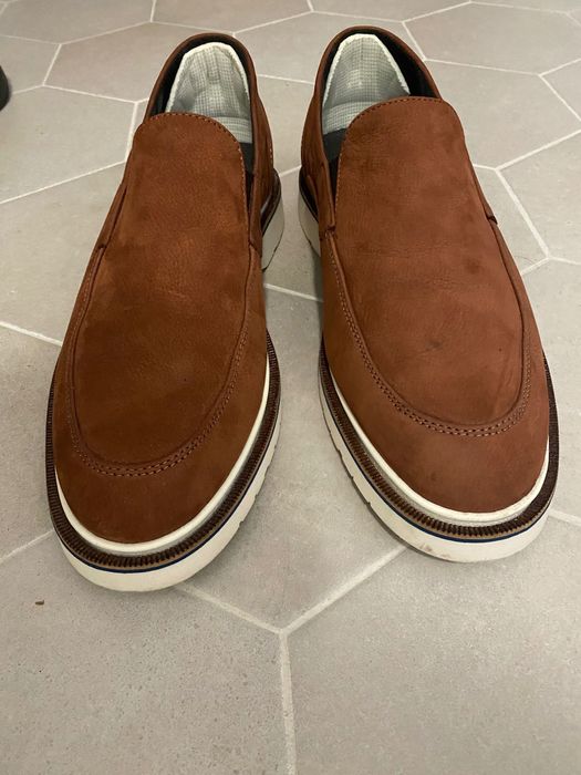 Mocasini barbatesti Bigotti piele intoarsa maro 42