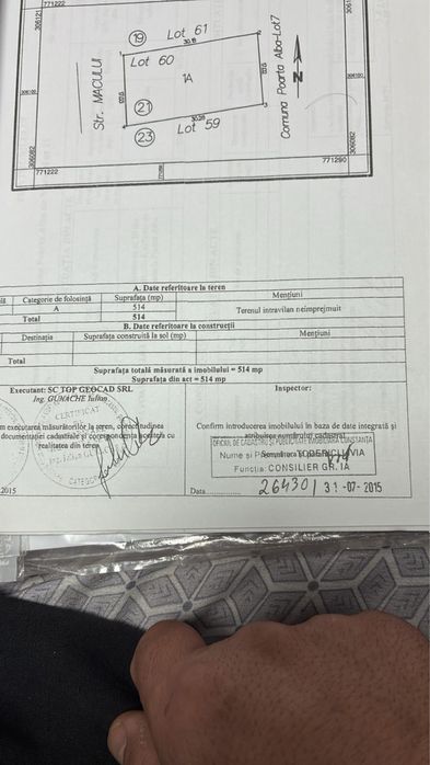 Vand teren intravilan!