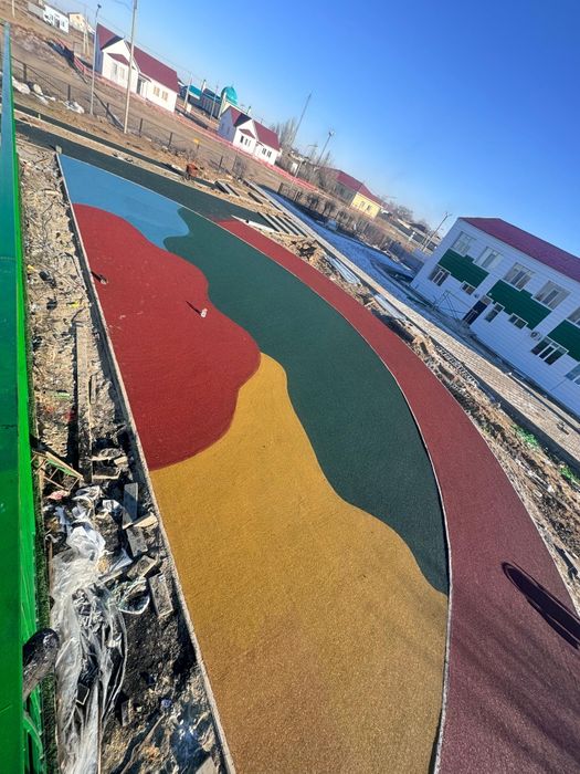 Тартан, Резиновые покрытие