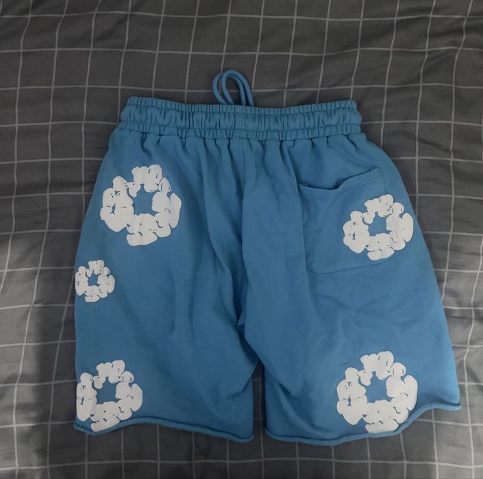 Pantaloni scurti denim tears