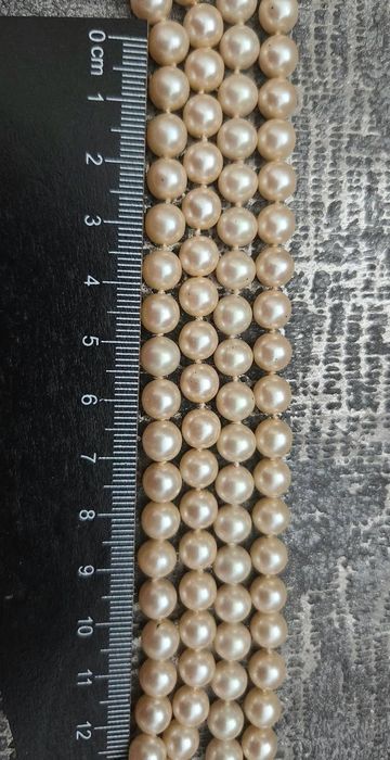 Colier dublu din argint si perle de Mallorca