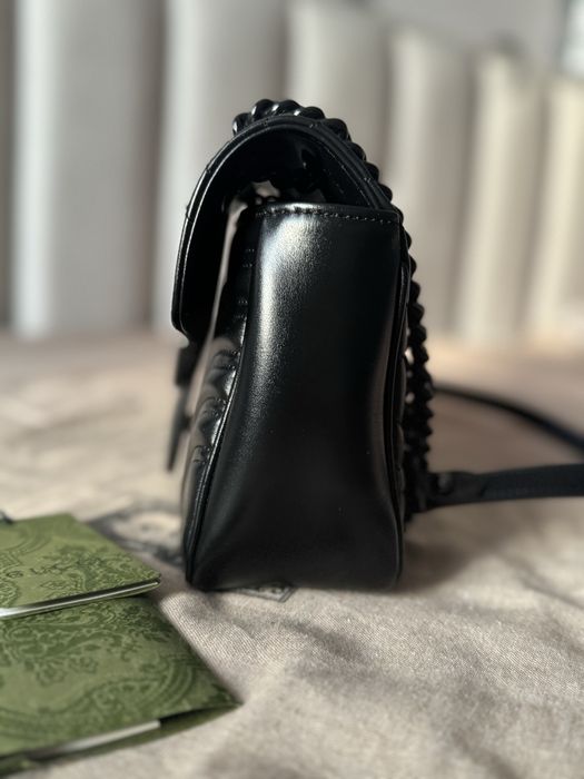 Редкая Gucci GG Marmont Small Shoulder Bag (All Black / Monochrome)