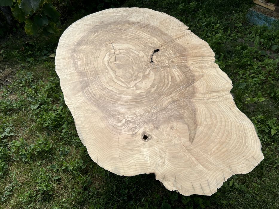 Masa de cafea live edge din lemn de frasin, coffee table, masa dining