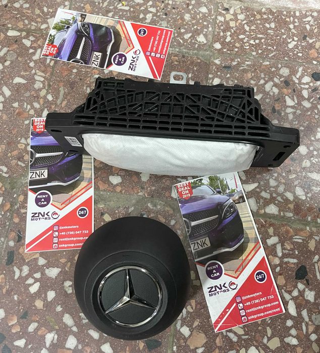Mercedes Benz E w214 kit airbag volan AMG - airbag pasager - centuri