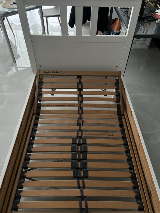 Vand pat din lemn masiv Ikea 90x200