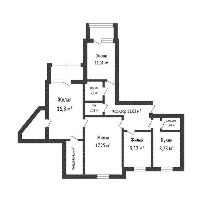 Продам 4 ком квартиру в 11 мкр
