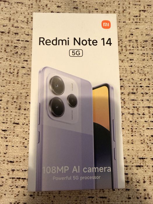 Redmi Note 14, 5G, 256GB, Levender Purple, Nou sigilat!