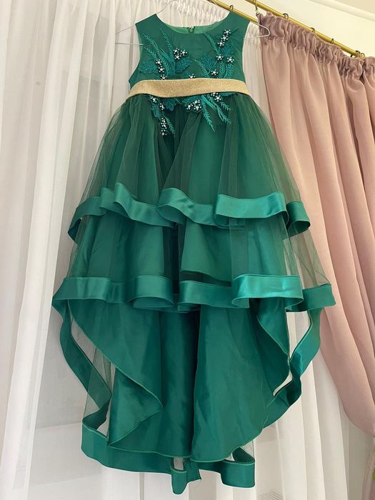 Rochie ocazie / seară fete 8-11 ani verde