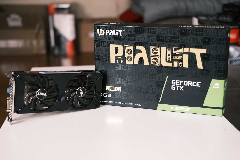 PALIT - Geforce GTX 1660 Super OC 6gb, 192 bit [Състояние: Като ново]