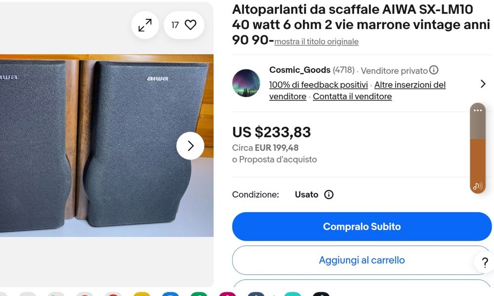 Aiwa SX-LEM10. Boxe raft superbe. Sunet peste așteptări. Ca noi. Preț