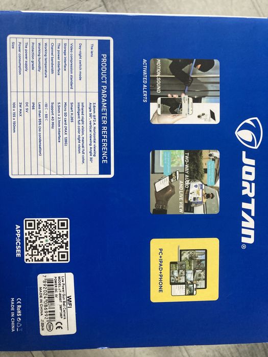 Camera video rotativa solara Wi-Fi, Jortan 8699T