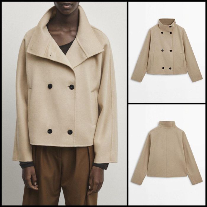 Massimo Dutti палто с вълна