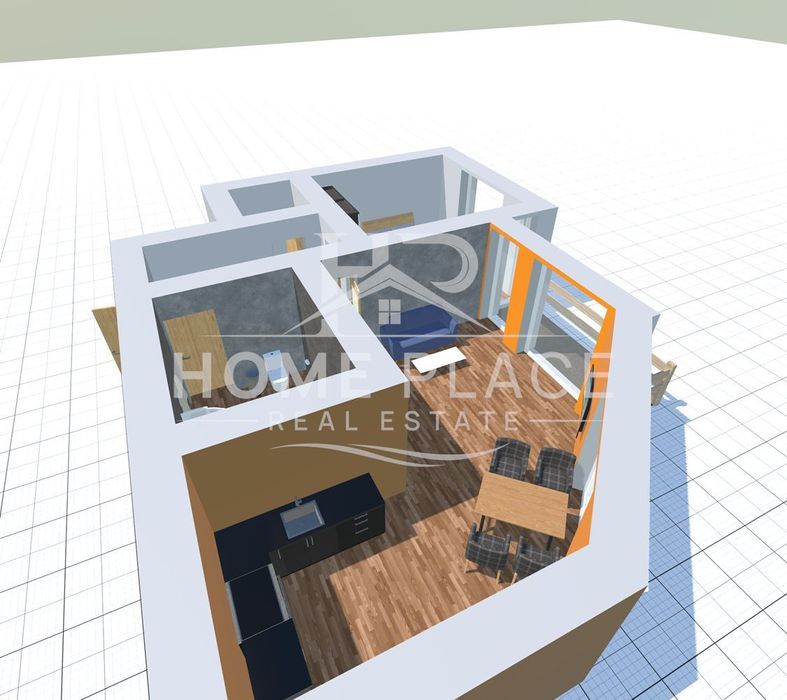 Двустаен апартамент в района на Погребите