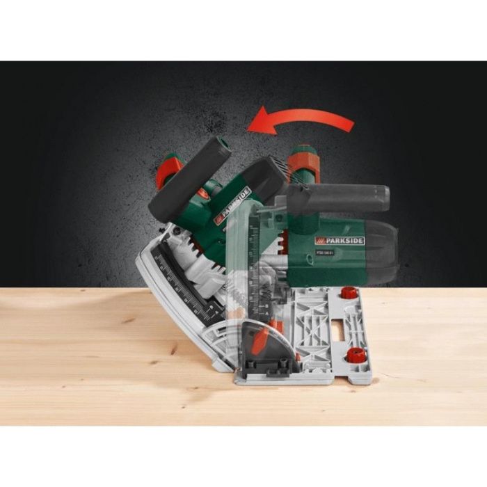 НОВ Ръчен циркуляр с шина  релси Parkside 1200 W Германия