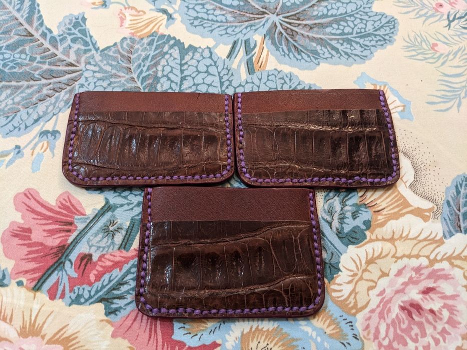 Port carduri Portofele Slim Hand Made Leather Goods