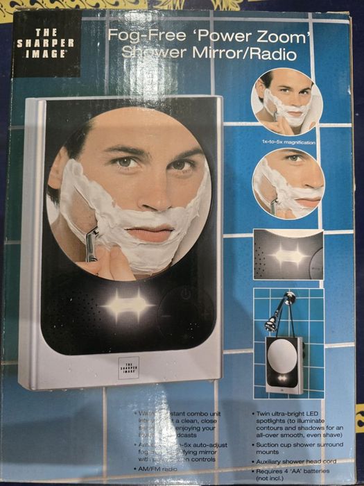 Зеркало для душа с радио и подсветкой The Sharper Image