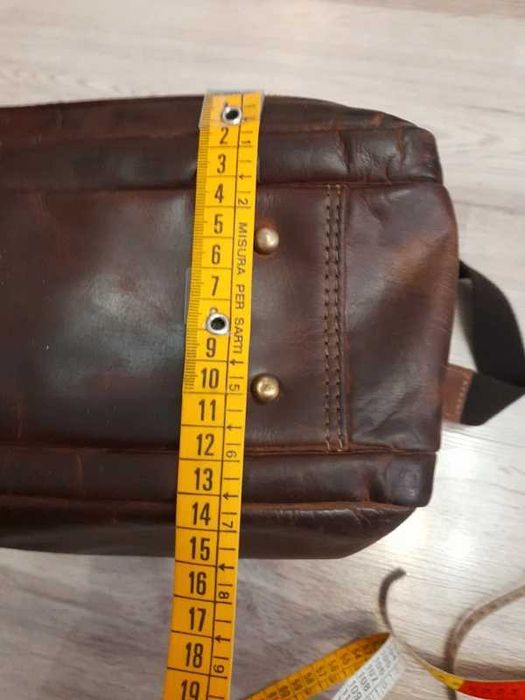 Geanta piele naturala laptop weekender HGL Leder Germany