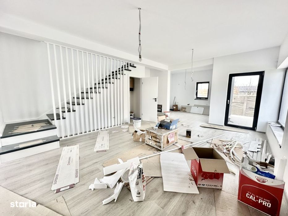 Duplex in Mosnita cu 3 camere 90 mp utili si teren de 320 mp - gata de