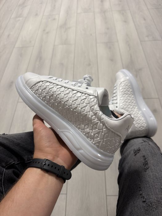 Adidasi Barbati A | X Armani Casual Full Alb!