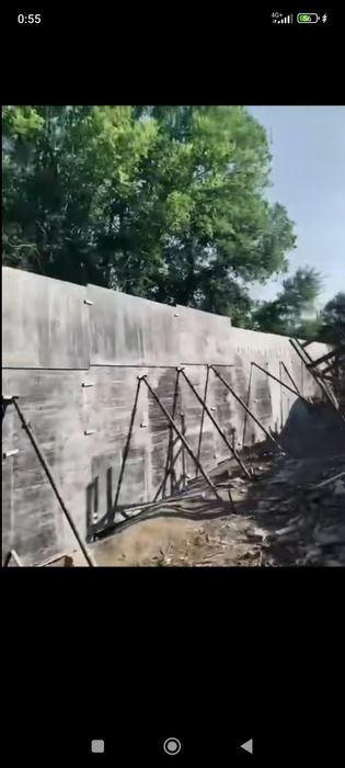 Заливка фундамент под клю
