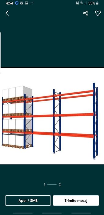 Vând rafturi metalice profesionale reglabile lichidare de stoc  2x33