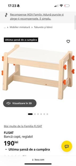 Scaun birou ikea  copii