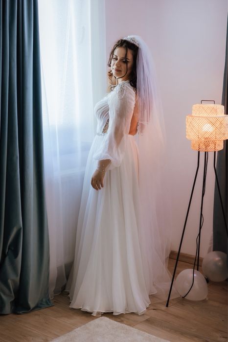 Rochie de mireasa din matase naturala