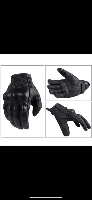Mănuși Moto din piele perforata S,M,L,XL,2XL,3XL