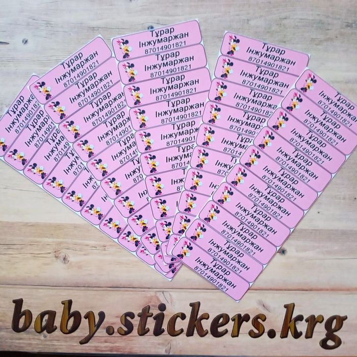 Наклейки для школьных принадлежностей