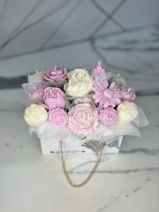 Букет из свечей, интерьерные свечи