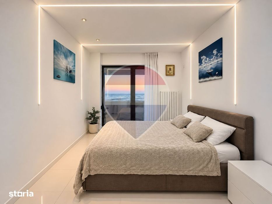 Apartament 2 camere de vanzare vedere frontala mare Mamaia Constanta