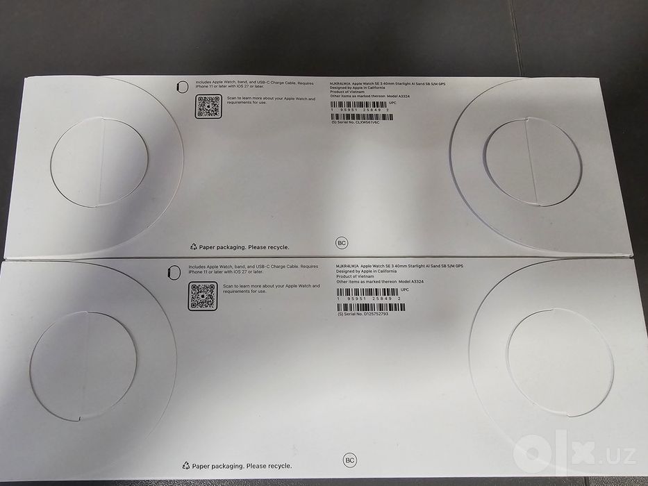 Запечатанные Apple Watch SE 3, 40mm, Starlight Aluminum S/M