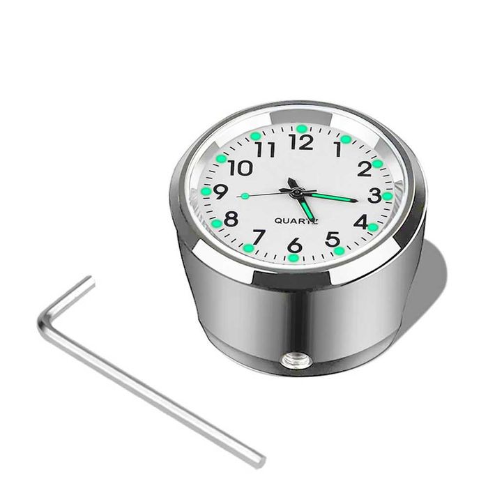 Моточасовник термометър часовник за мотор колело кормило алуминиев