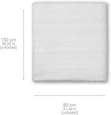 Единично електрическо одеяло Medisana HU 662, с Oeko-Tex® Standard 100 материя + Tермометър Ecomed TM 60 E