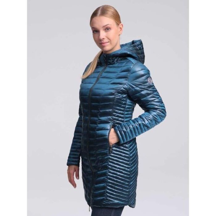 Geaca dama Loap turcoaz cameleon, marimea 36/S + Bijuterie Cadou!