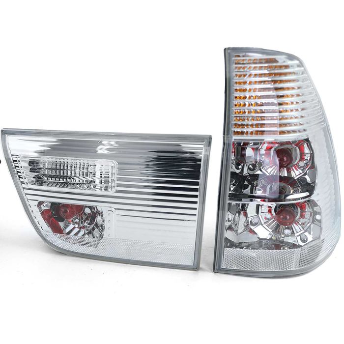 Стопове БМВ Х5 Е53 Хром Кристални Тунинг Сиви Комплект Нови BMW X5 E53