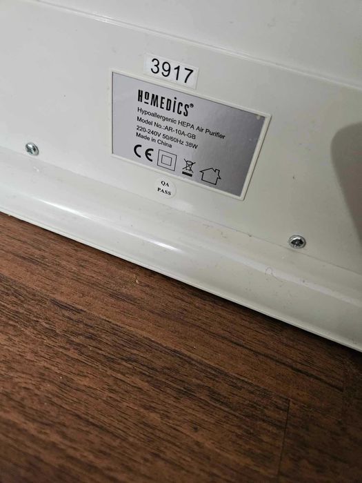 Homedics Hypoallergenic Hepa Air Purifier