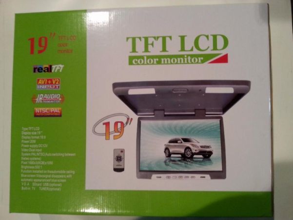 Чисто Нов Монитор 15,4” инча за таванен монтаж за Автомобили, Бусове,