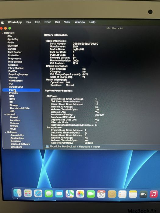 Macbook air 2017 ideal holatda