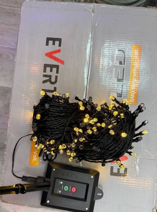 Уличный гирлянда на Солнечный батареи 50м,100 м