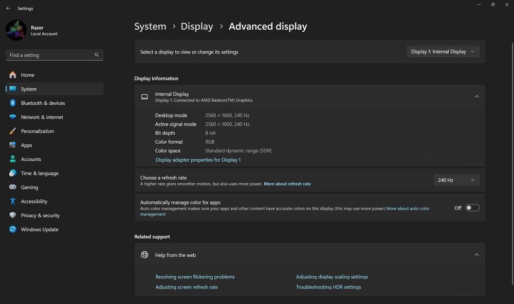 Razer Blade 14 2023 Mercury AMD Ryzen 9 7940HS/RTX 4070/SSD 1TB/240Hz